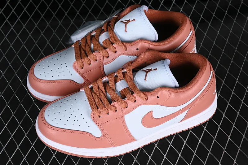 All categories Air Jordan Jordan series basketball shoes Air Jordan 1 Low Z version Air Jordan 1 Low AJ1 Joe 1 white and pink cultural low-top casual sneakers DC0774-080